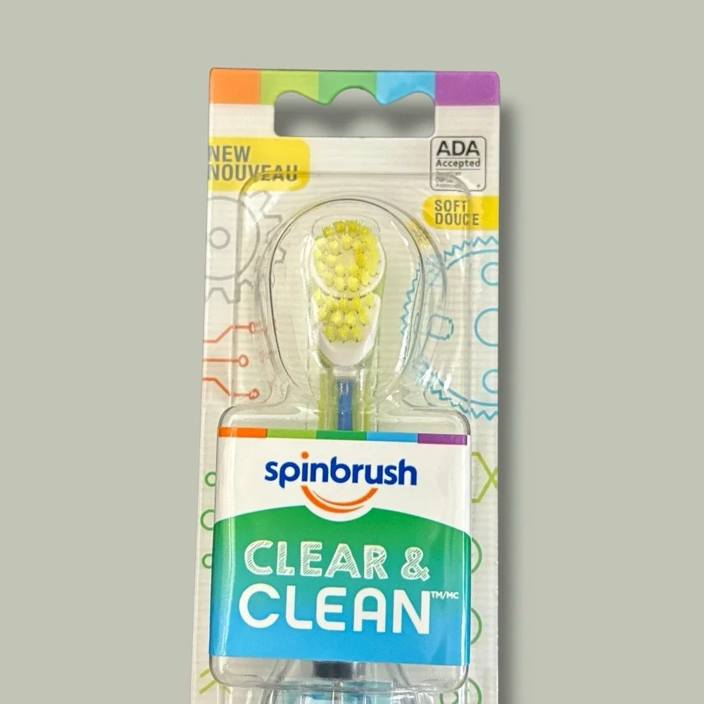Spinbrush clear clean